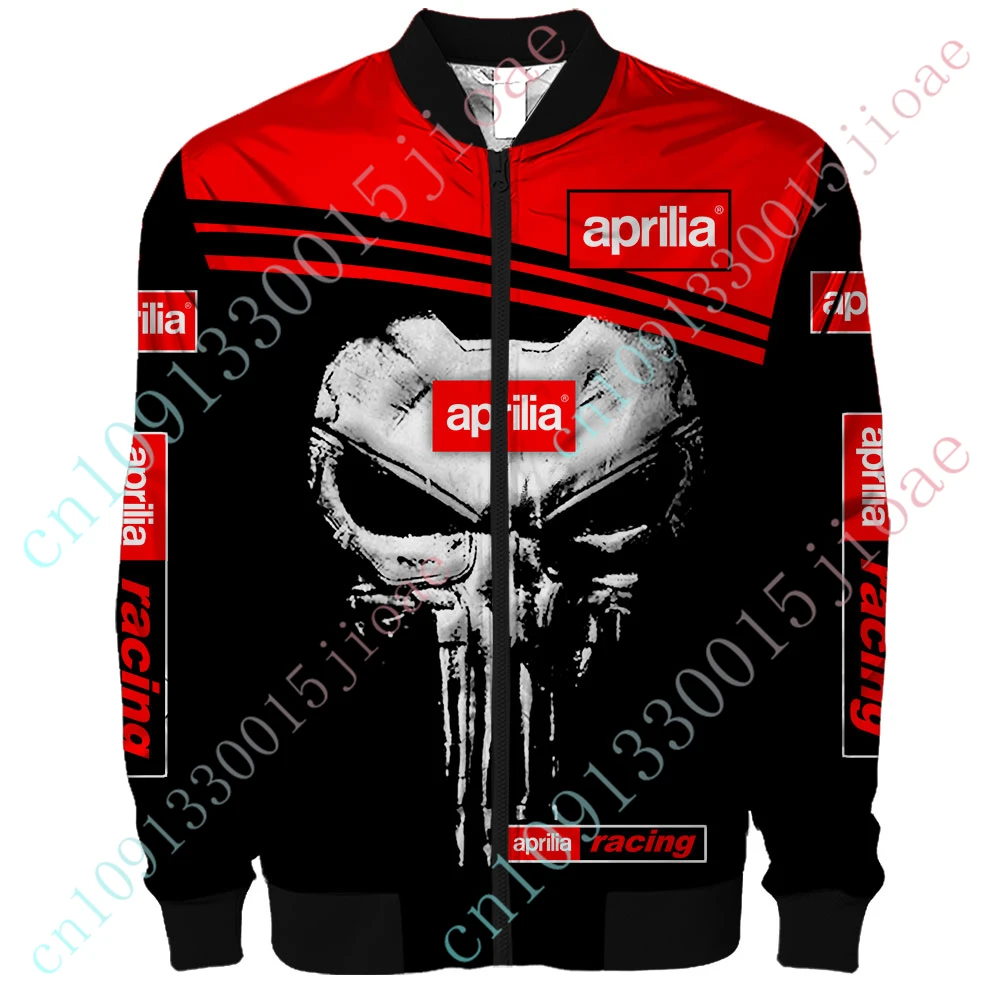 

Aprilia Bomber Jacket Techwear Baseball Uniform Jackets For Men's Clothing Thick Coat Harajuku Parkas Windbreaker Custom Logo