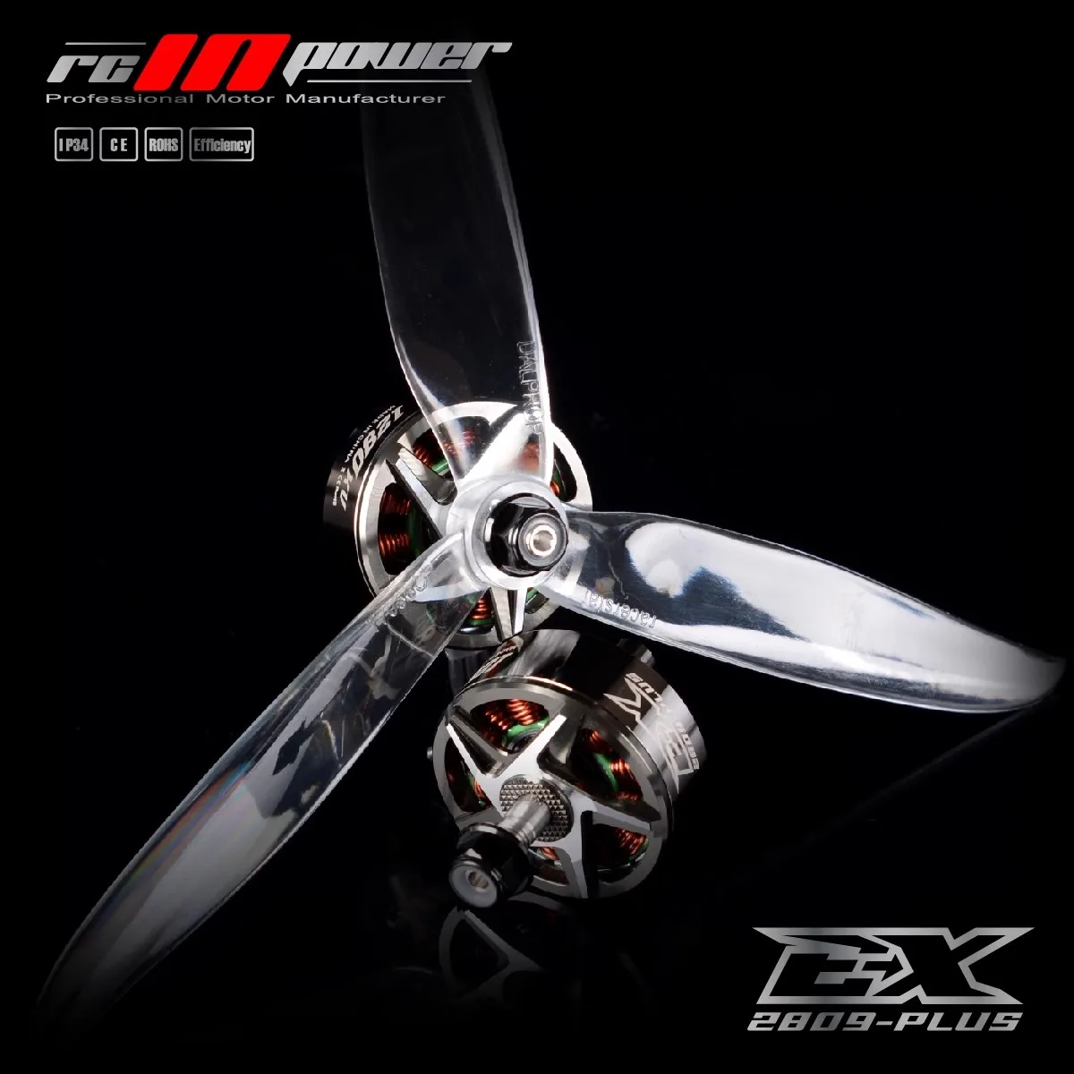 Rcinpower Ex 2809 1280kv 4-6s Cinelifter Motor Unibell With 5mm Titanium Alloy Shaft Compatible 7-8inch Propeller For Fpv Drone