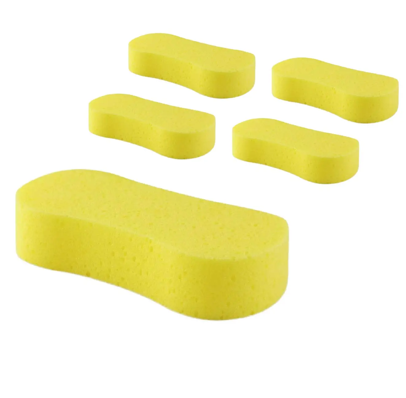 

5 Car Wash Sponge,Car Cleaning Large Sponges, All Purpose Sponges for Cleaning, Easy Grip Thick Foam Scrubber, Giant Bone Sponge
