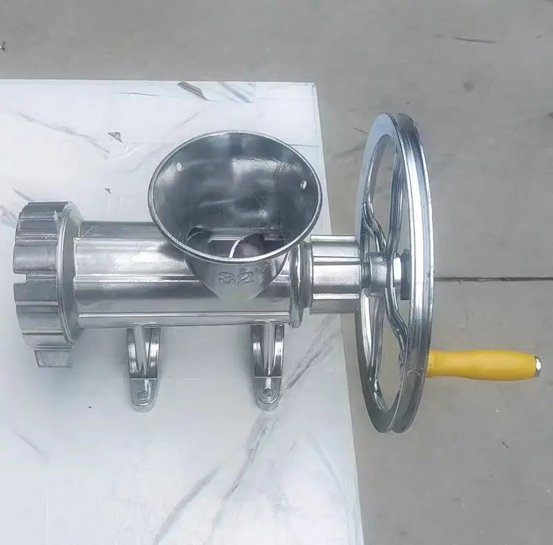 Heißer Verkauf 32-Aluminiumlegierung Manueller / elektrischer Fleischwolf Handfleischwolf