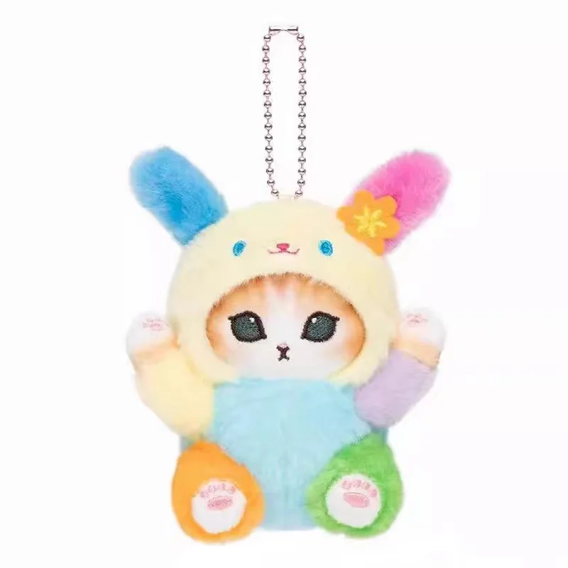 Schattige Mofusand haai knuffels in Japanse stijl, kawaii sleutelhanger, cartoon rugzak, kleine decoratieve hanger