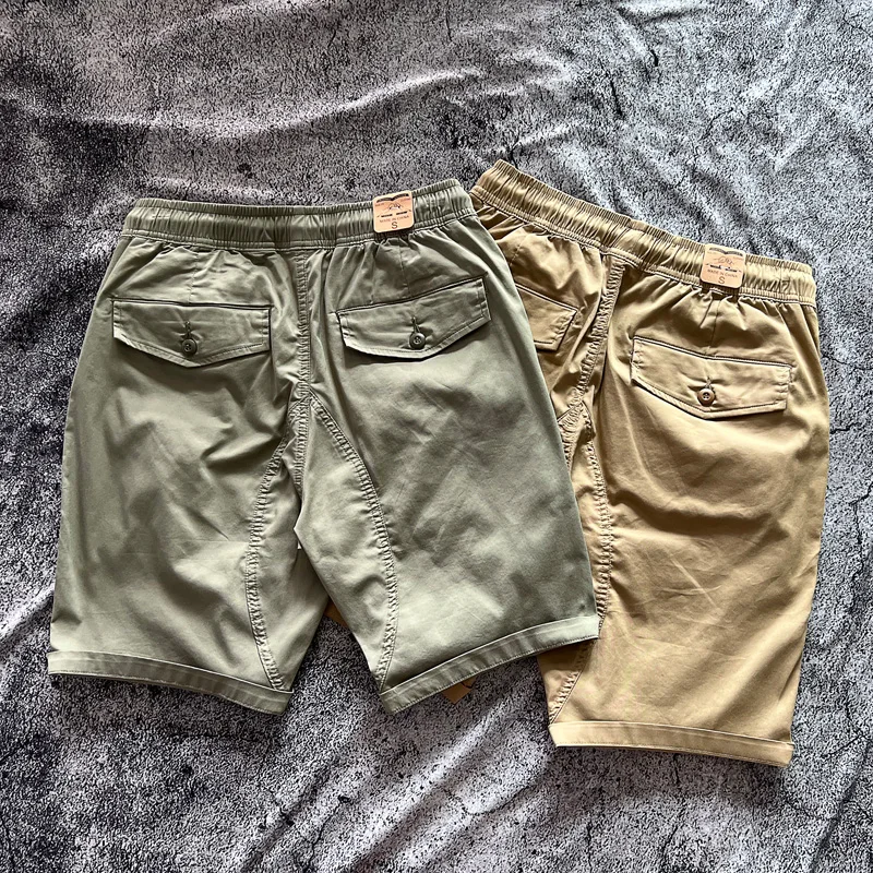 

Мужские повседневные шорты DSTRANIK: летние, тонкие, с эластичным поясом на шнурке, свободные, длиной до колена, молодежные, энергичные, рабочие, из смесового хлопка