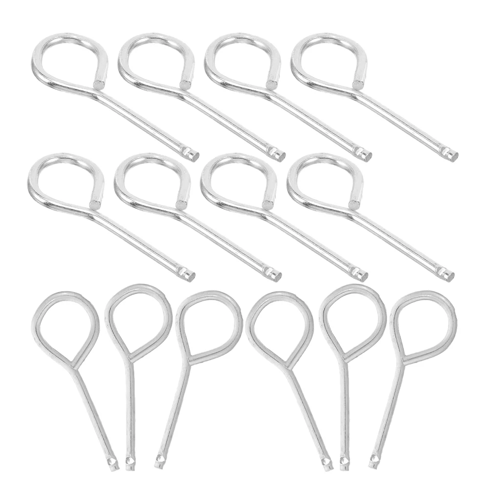 

20 Pcs Fire Extinguisher Safety Pin Supplies Set 530X200X030CM Lock Pins for Extinguishers Metal Replacement Silver