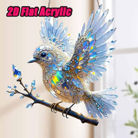 New Acrylic Bird Home Decoration Pendant Living Room, Balcony, Courtyard Hanging Pendant Birthday And Holiday Decoration Gifts