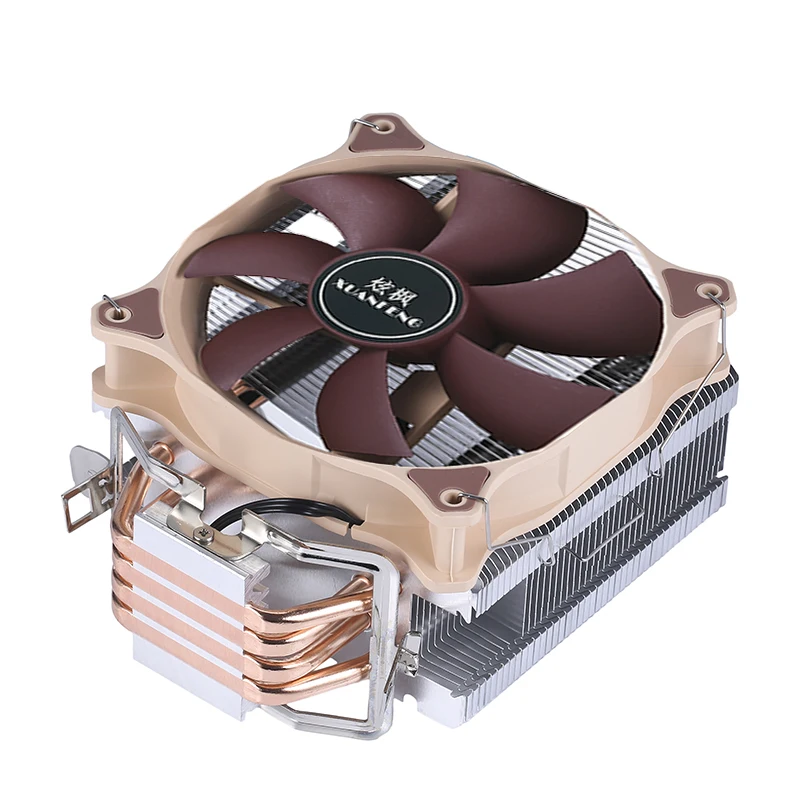 Pc Snelle Koeler 4 Heat Pipe Cpu Koeling 120Mm Ventilator 3pin Geschikt Voor Het Installeren Van Lga115x 1200 1700 2011X79X99 I5 I5 Amd 2066 E5