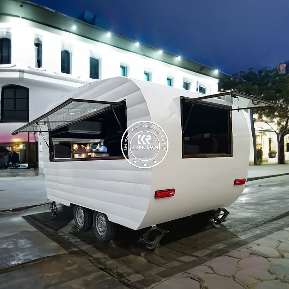 

Индивидуальная тележка для еды, десертный пончик, мобильный прицеп для фаст-фуда, хот-дог, ледяной еды для продажи