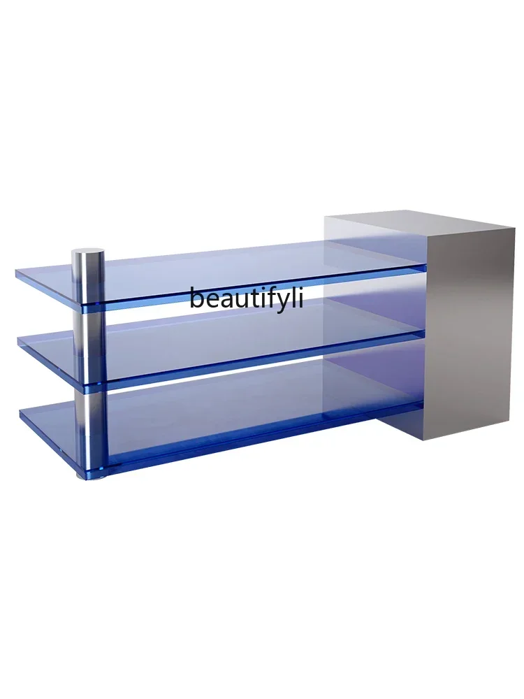 xx1Clothing Store Stainless Steel Nakajima Terrace Store Commercial Display Stand Storage Table Display Props