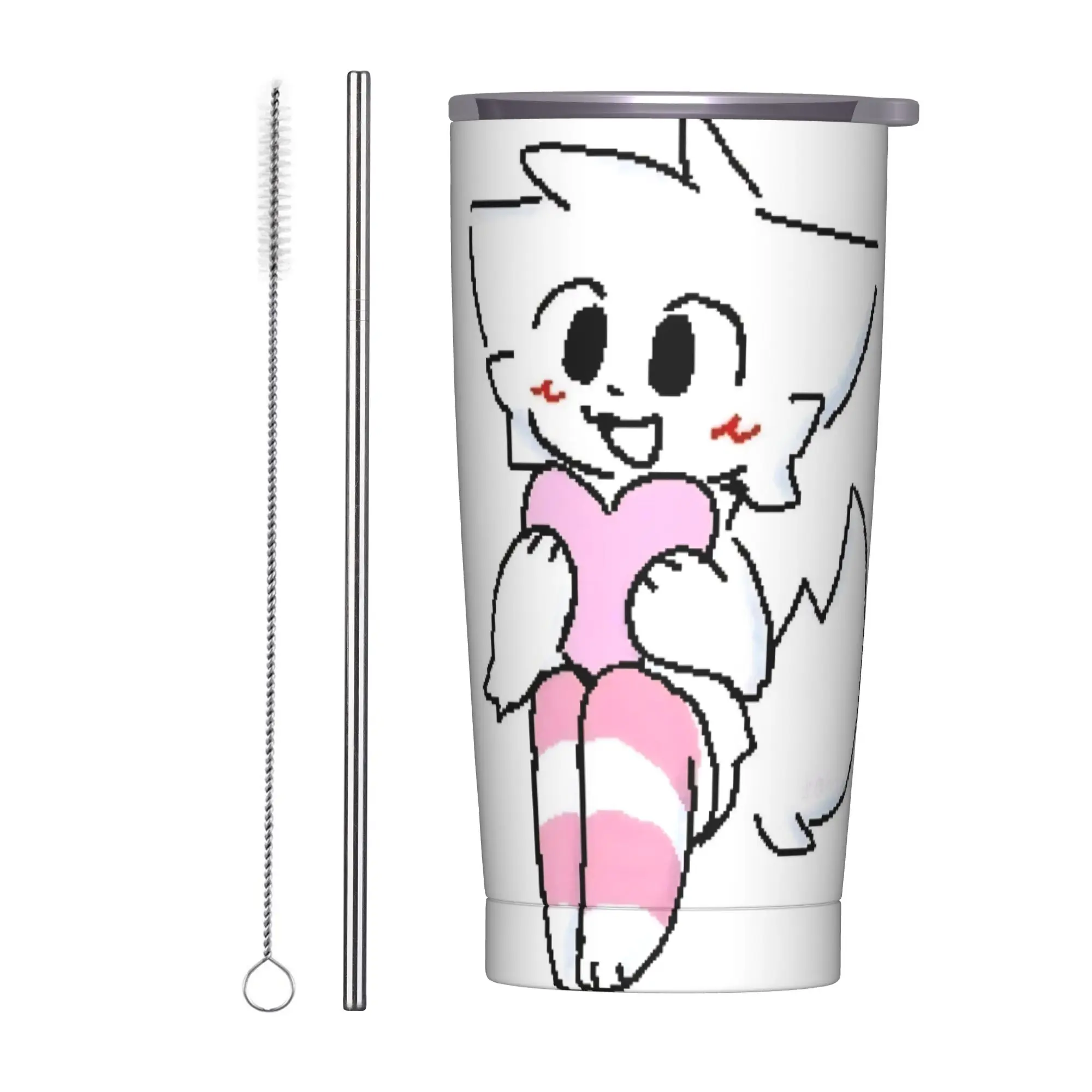 Boykissers Silly Cat Tumbler Vacuum Insulated Cartoon Coffee Cups Vacuum Flask Outdoor Mugs Hot Cold Drink, 20oz