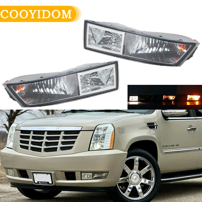 Car Fog light For Cadillac Escalade ESV 2007 2008 2009 2010 2011 2012 2013 2014 Front Bumper Fog Lamp Assembly 10383562 10383563