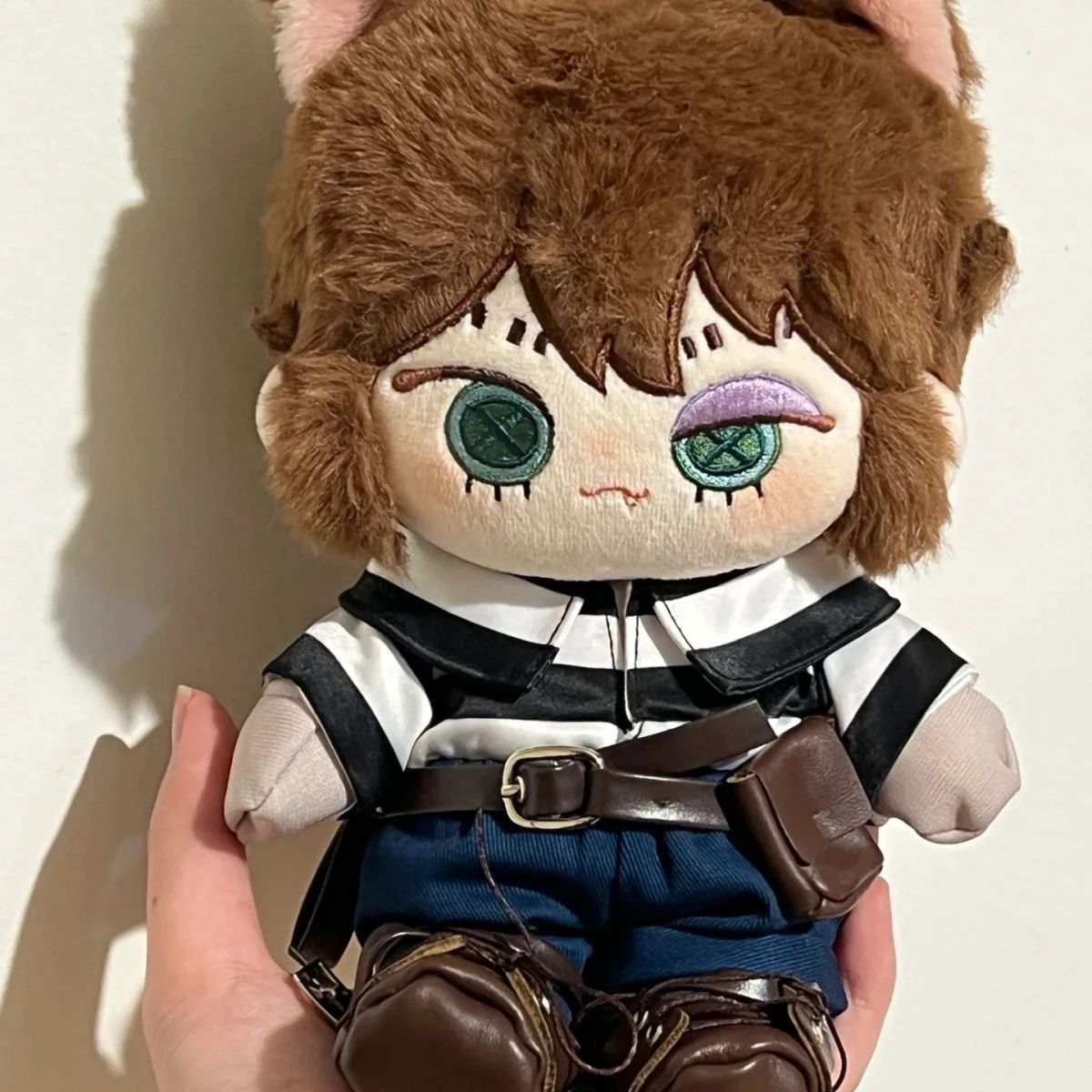 

20cm Game Anime Identity Ⅴ Luca Balsa Prisoner Cosplay Adorable Furry Naked Baby Cotton Doll Cartoon Bony Costume Change Figures