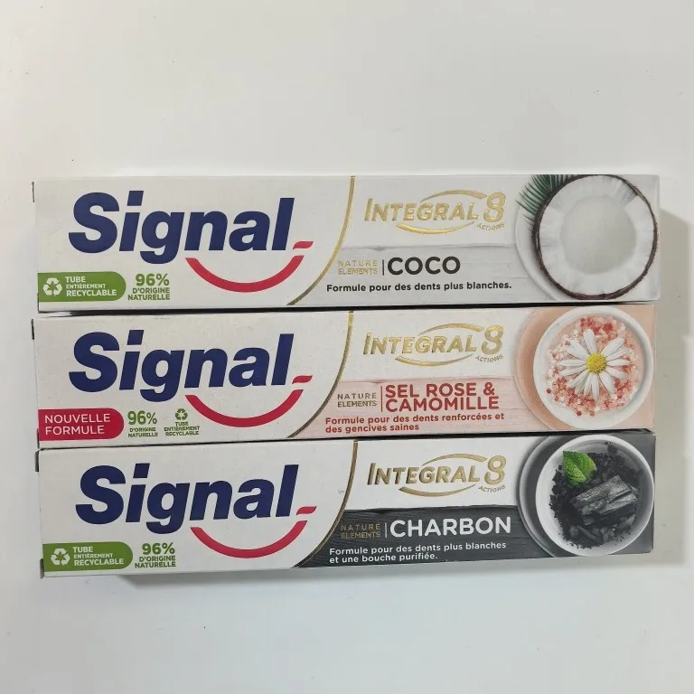 

Зубная паста French Signal Natural Coconut Milk 75 мл, для свежего дыхания и бережного ежедневного ухода за полостью рта