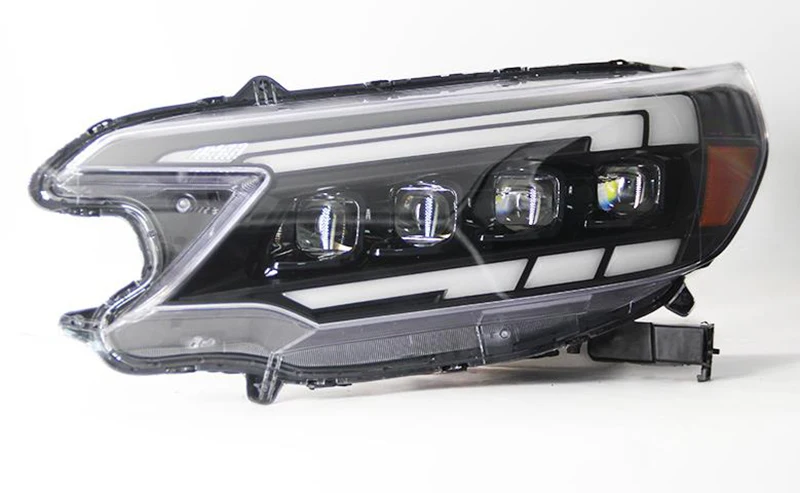 Headlight Assembly Suitable For Honda CRV 2012-2014 Modified LED Headlights Running Horse Daytime Running Lights LED Lens Light