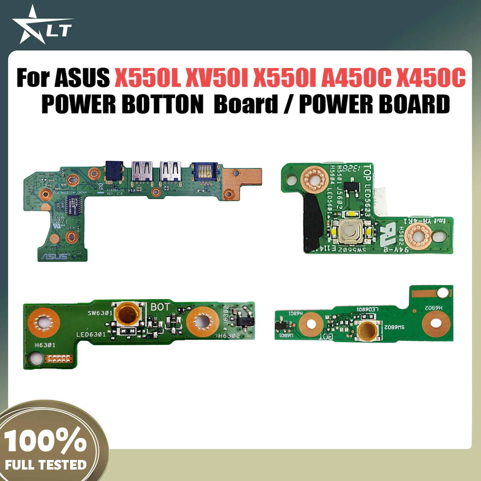 For ASUS X550L XV50I X550I A450C X450C F102B X102B POWER BOTTON SWITCH Board X550LD X550IU X102BA X450CC POWER BOARD