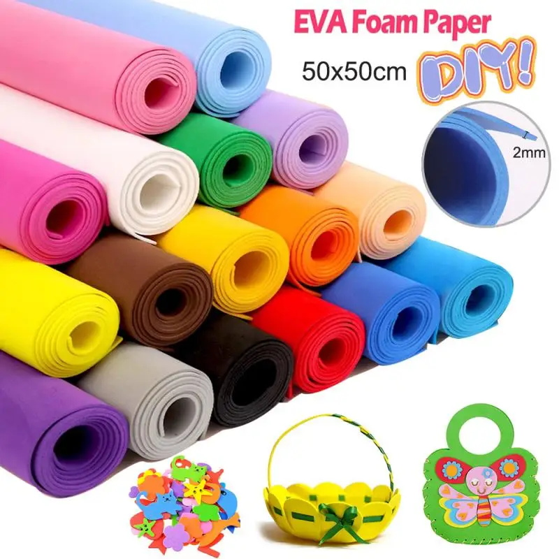 

5pcs Foam Sheets Craft Eva Color Foam Paper Set for Crafts Project Scrapbooking DIY Handcraft EVA Foam Sheets