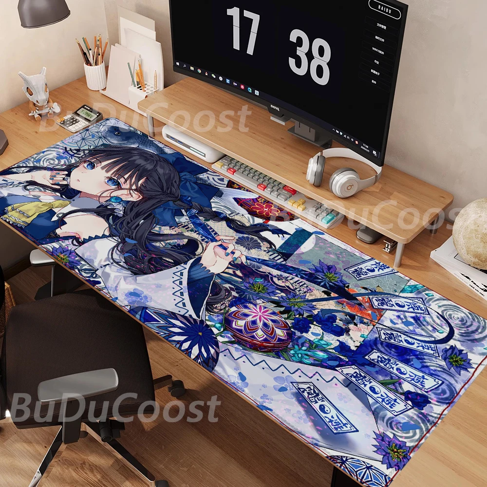 Best Sellers Hakurei Reimu Japanese Anime electronic sports Rubber Mouse pad Locking PC Computer Office HD Print Desk Mouse Pad