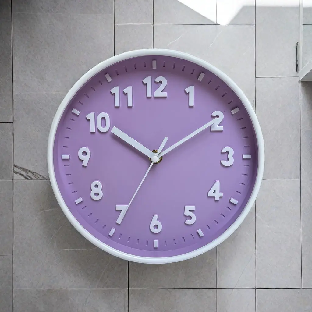 Modern Simple Punctual Wall Clock Simple Three-dimensional Silent Non-ticking Wall Clock for Study Bedroom Livinroom