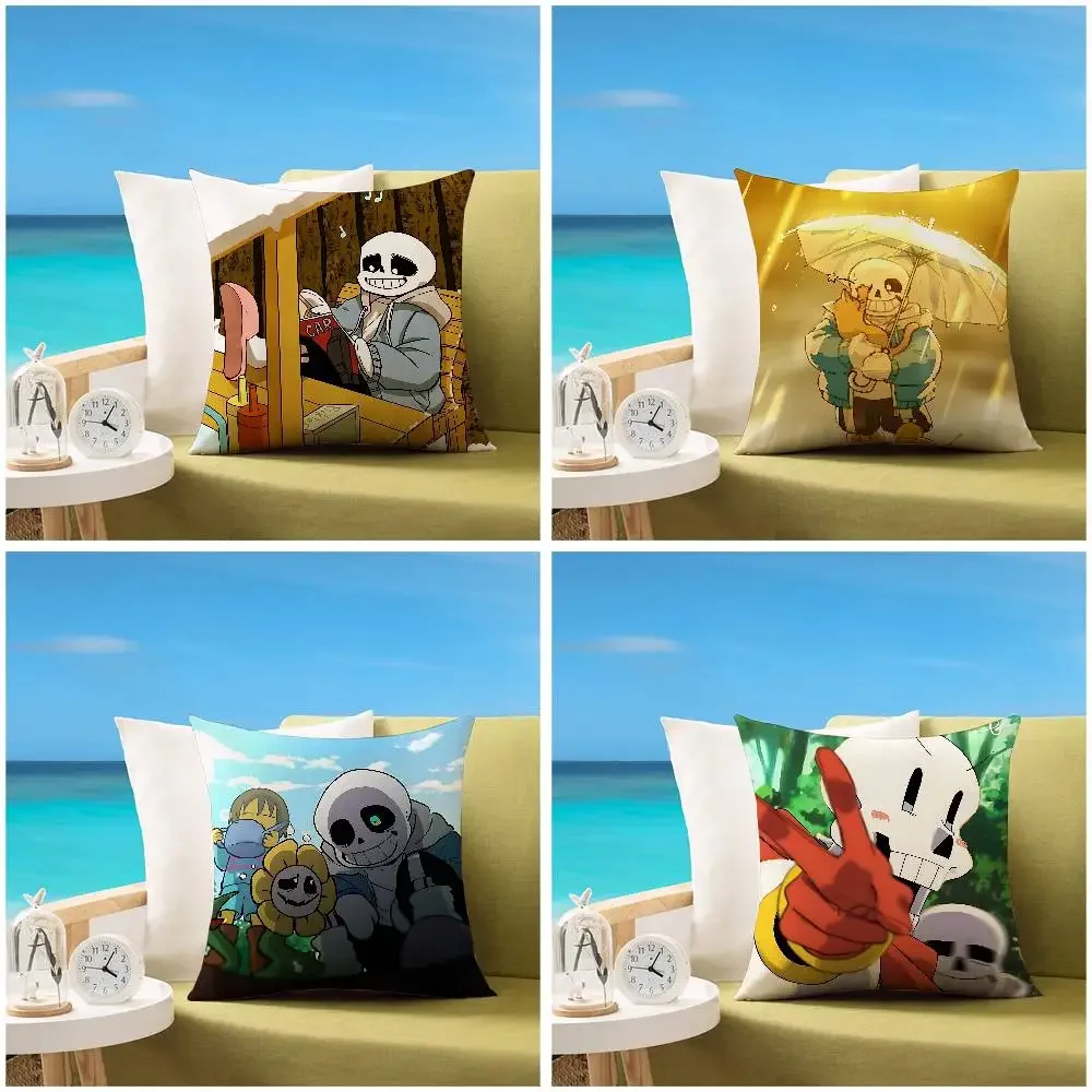 Game U-Undertale-S Pillow Case Sofa And Living Room Decorative Cushion Covers Dust-proof And Mite-proof Invisible Zipper