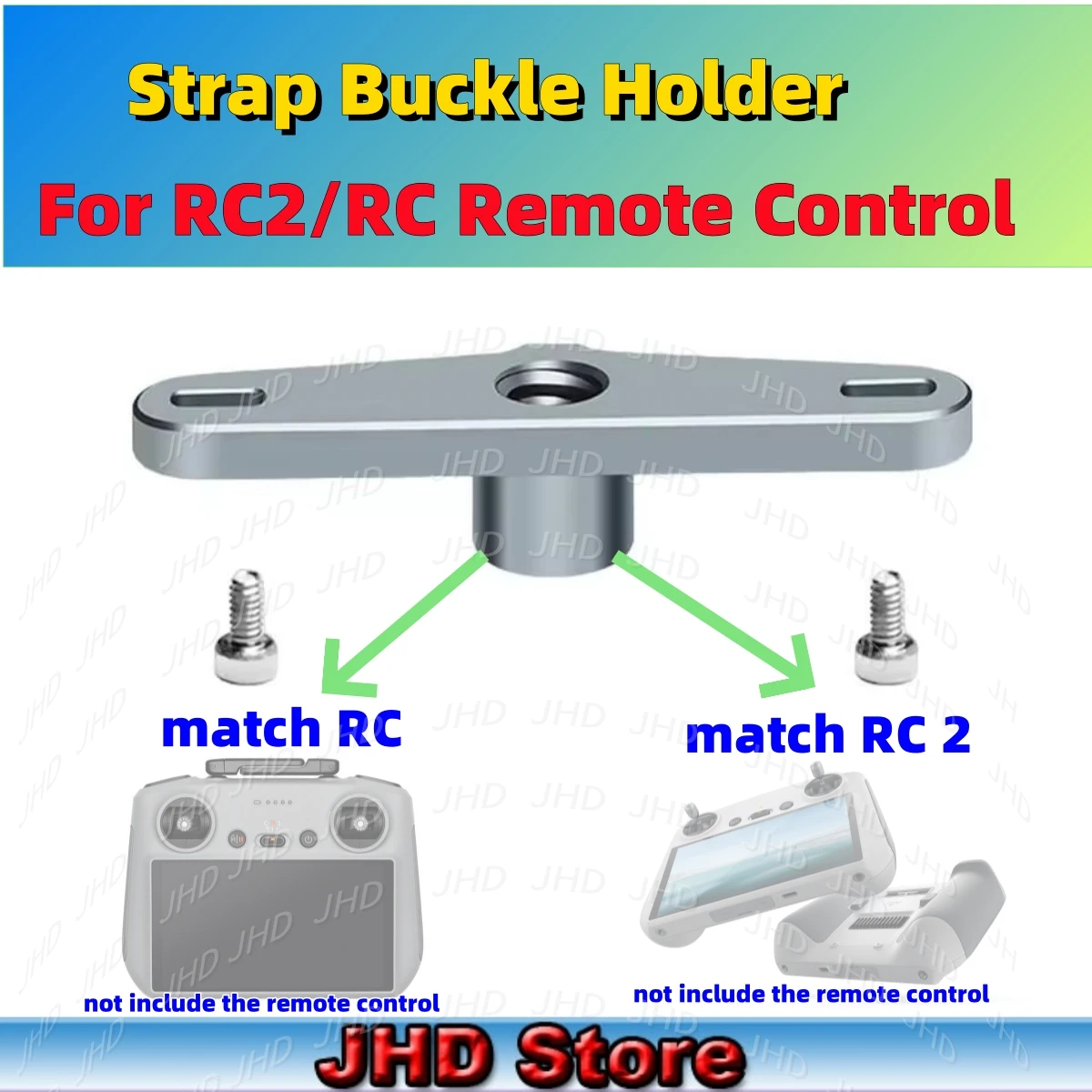 

Держатель ремня с пряжкой JHDDJI для пульта дистанционного управления RC2/RC с креплением на экран, кронштейн с крючком для DJI Mini 4 3 Pro, аксессуары для дронов