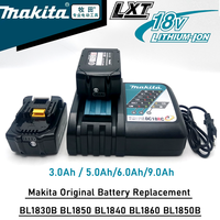 Makita Original 18V 9Ah 6Ah 5Ah 3Ah Li-Ion Rechargeable Battery 18v drill Replacement Batteries BL1830 BL1840 BL1850 BL1860B