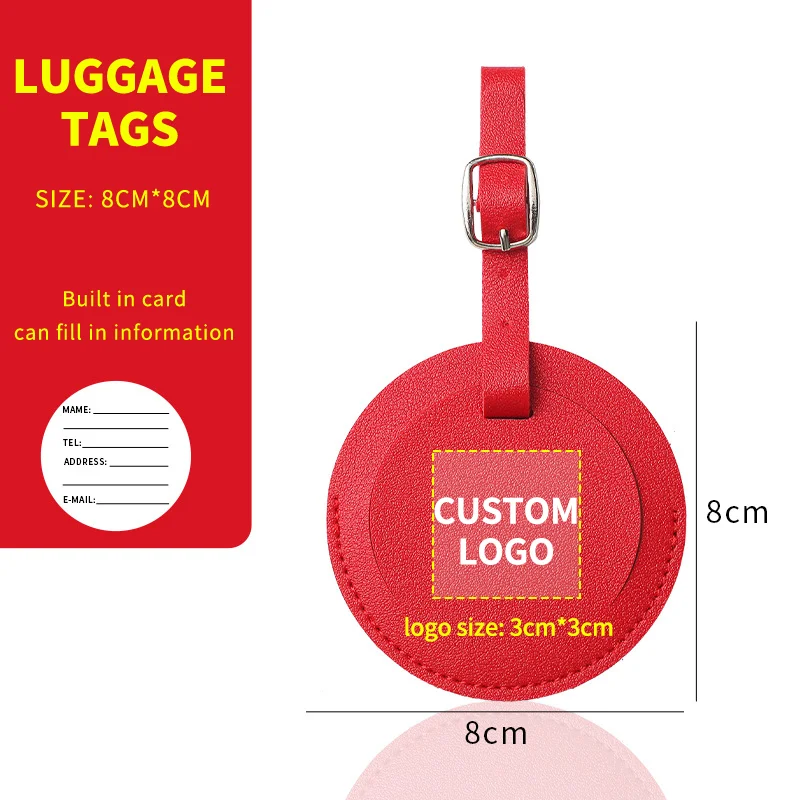 Shadow Monogram Travel Bag Suitcase Label Tag Best Gift Personalized Luggage Tag PU Leather for Suitcase Baggage Handbag Tags