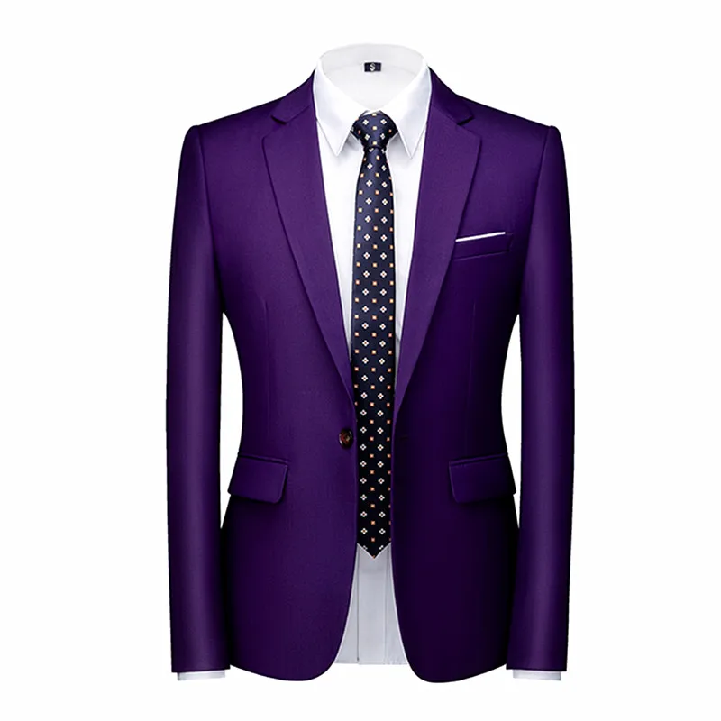 

Europe Size Blue Mens Suit Jackets, Red Slim Fit Blazers, Wedding/Party/Office Top Coat, New Autumn Formal Costume Homme.