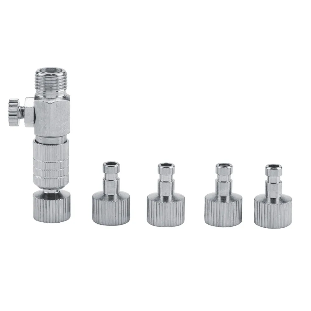 5Pcs 1/8 Interface Quick Connector Portable Quick Connect Adapter Plug Durable Stable Airbrush Fitting Compressor Connect