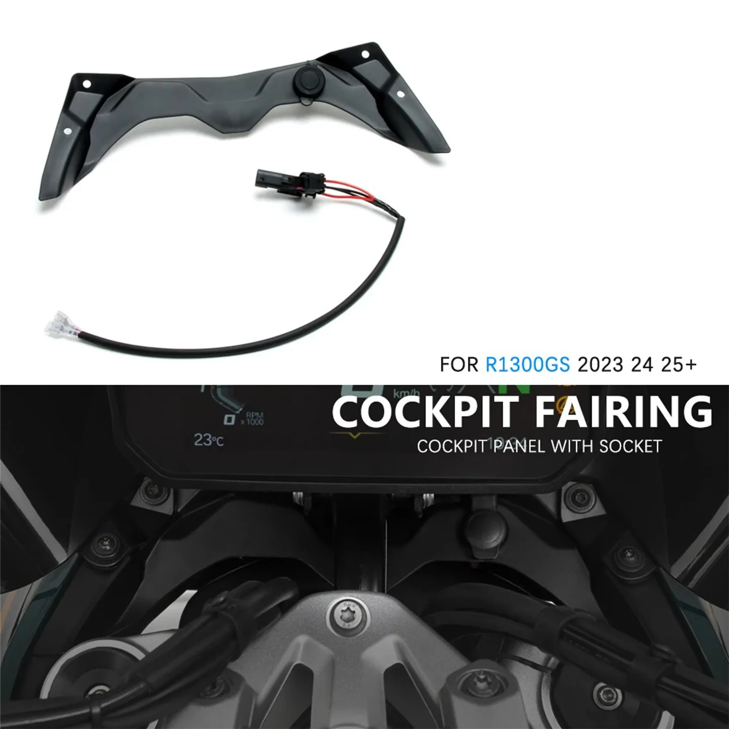 

For BMW R1300GS ADV Motorcycle Accessories Cockpit Panel Fairing Fork Shield Updraft Deflector R1300 GS R 1300 GS 2023 2024 2025
