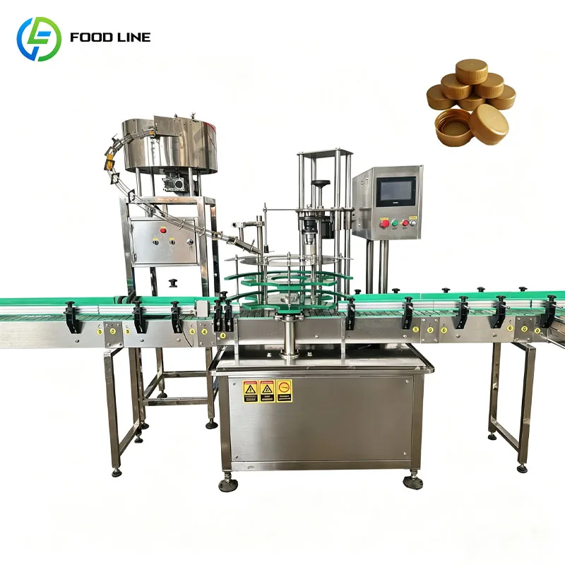 Bottle Capping Machine Automatic Rotary Screw Capper For Food Beverage Industry Customized