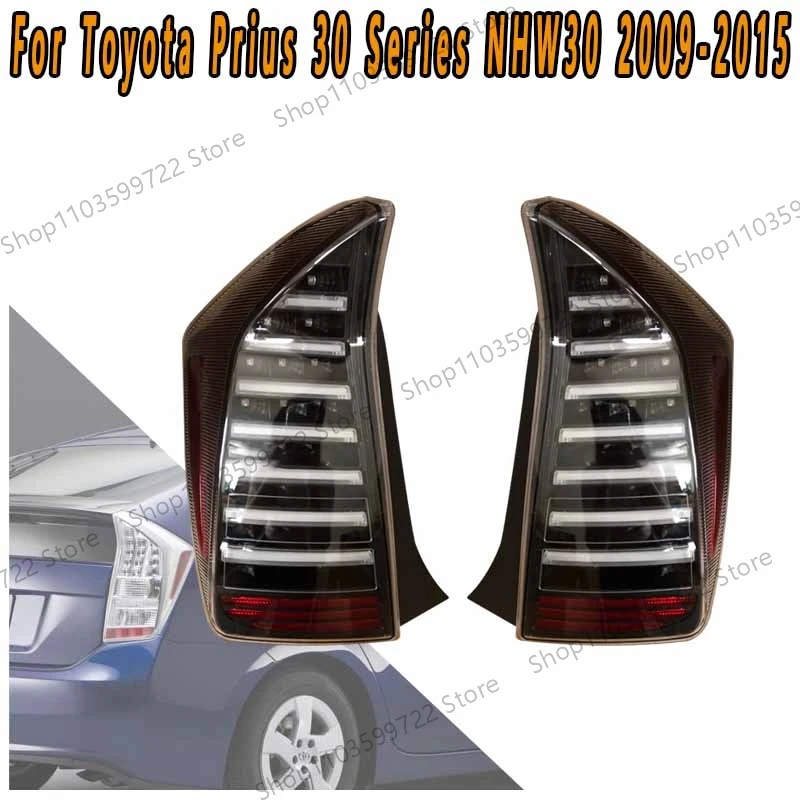 For Toyota Prius 30 Series NHW30 2010 2011 2012-2015 LED Tear Taillights Steering Flashing Lights Brake Lights Reversing Lights