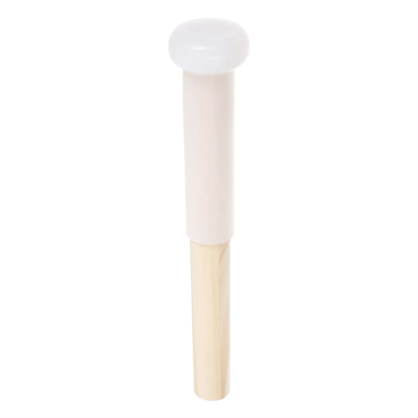 Rubber Head Singing Bowl Striker Long Wood Handle Comfortable Grip Crystal Bowl Mallet Lightweight Portable Meditation Musical