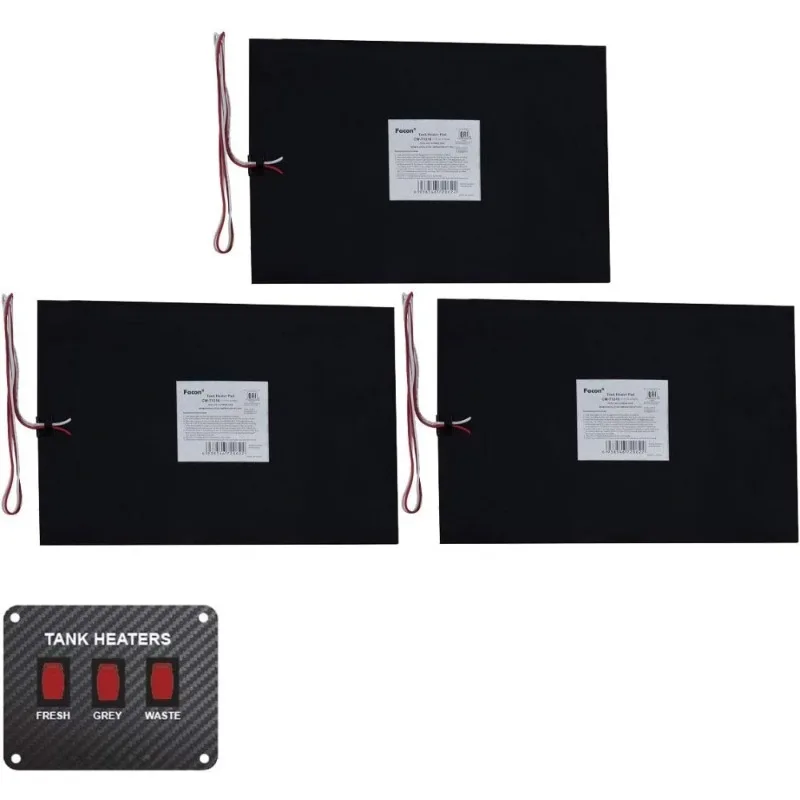 

HOME-RV Holding Tank Heater Pad 12x18 Inch 13.5V with Switch for Water Tanks up to 50 Gallons
