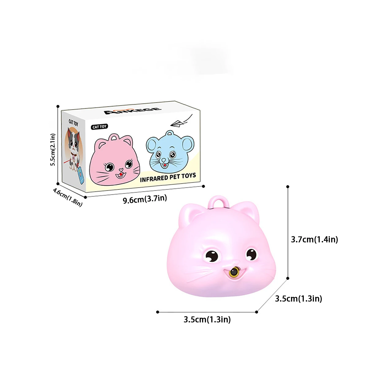 Interactive Cat Toy with Remote - Infrared Hanging Necklace for Exercise & Mental Stimulation