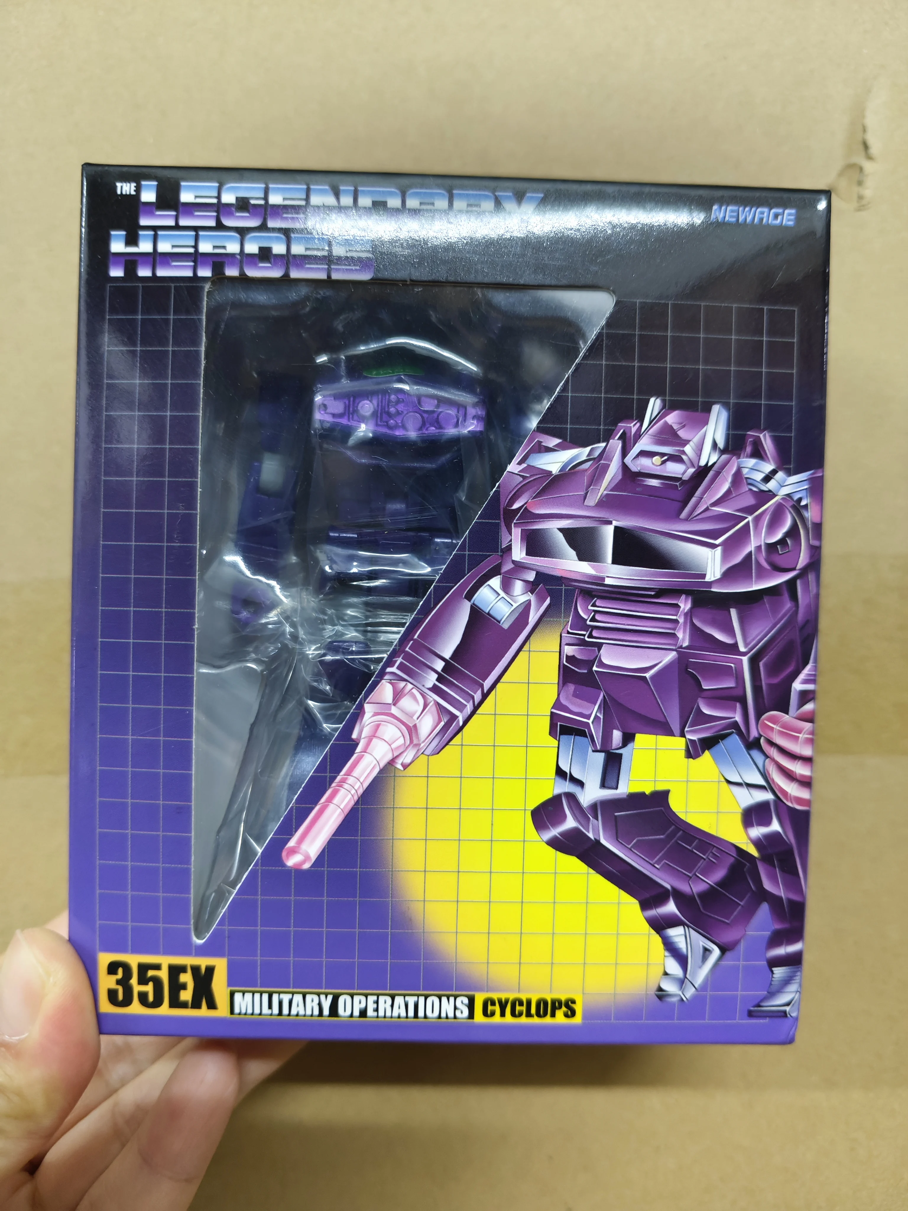 Newage Transformation H35-EX H35EX Cyclops Toy Color Shockwave Model Robot Action Figure Toy with Box Inventory Collection