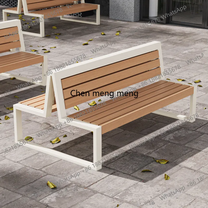 

Outdoor backrest, double row seating, courtyard, B&B, hotel lobby, terrace, balcony, rest bench