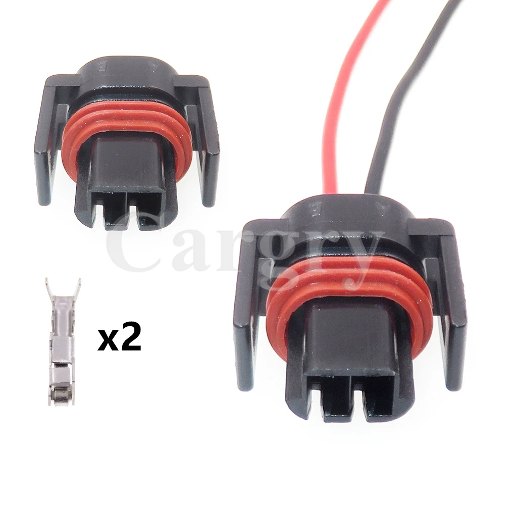 

1 Set 2P 12162215 Automobile Fuel Spray Nozzle Waterproof Socket Car Starter Waterproof Wire Cable Connector