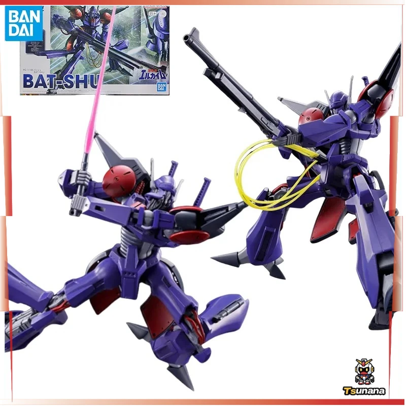 

BANDAI Genuine HG 1/144 BAT-SHU Anime Figure Movable Toy Anime Peripheral Action Figures Doll for Collectors