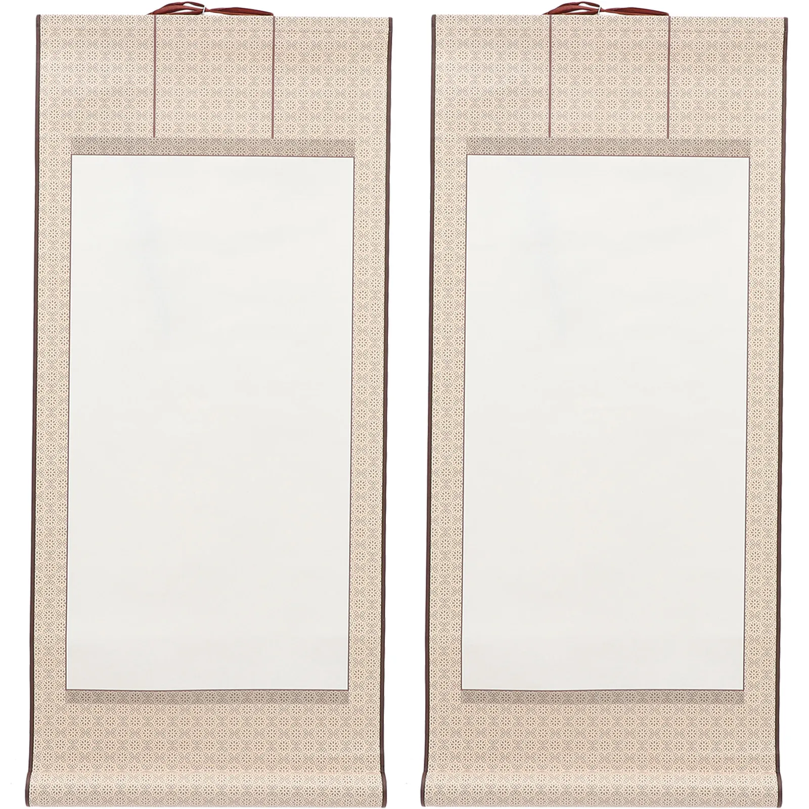 

2 шт. мини-свитков из чистой бумаги для рисования кистью, каллиграфии, творчества, в ретро-стиле, для подвесного декора