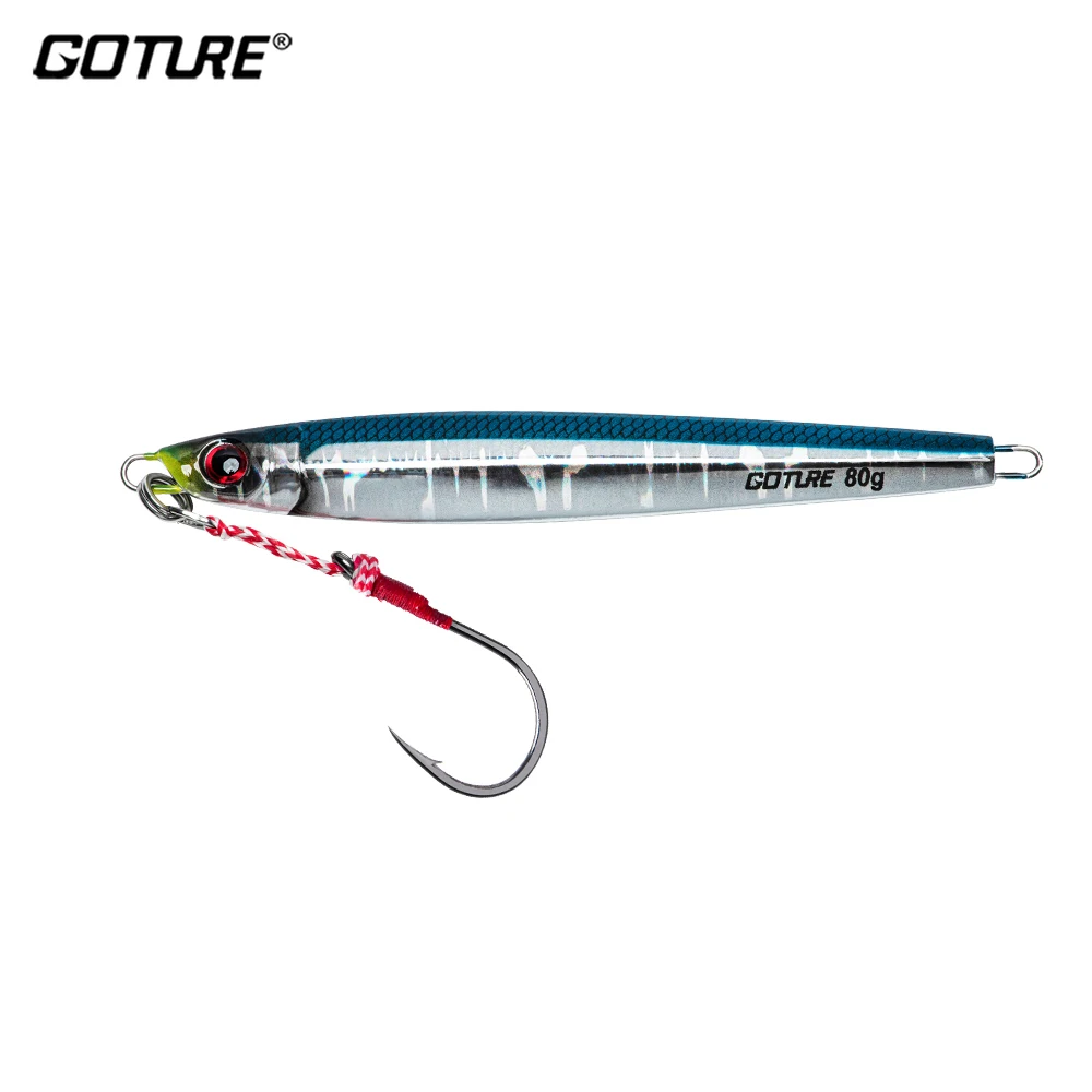 goture-6-個キャストメタルスロージグ-60-グラム-80-グラム-100-グラム釣りルアージギングスプーンオフショアロック海水バス人工餌