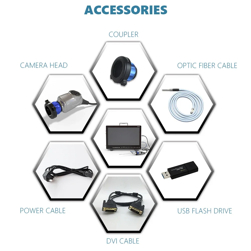 OEM Factory SD FHD Medical Endoscopic System Portable ENT Nasal Surgery Endoscope Equipment