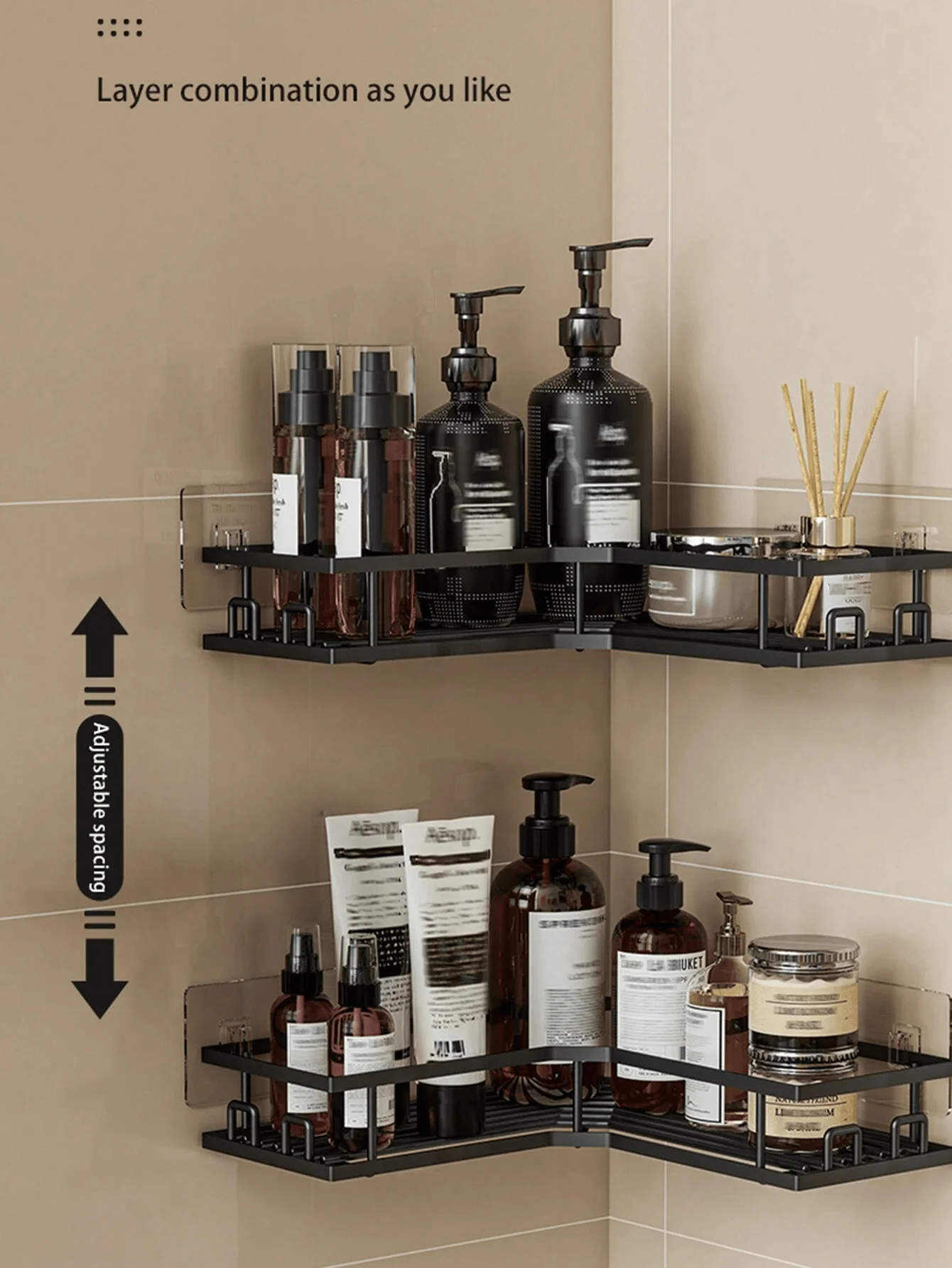 3 Paket Rak Sudut Kamar Mandi  - Home Bar Shelf ulasan dan harga