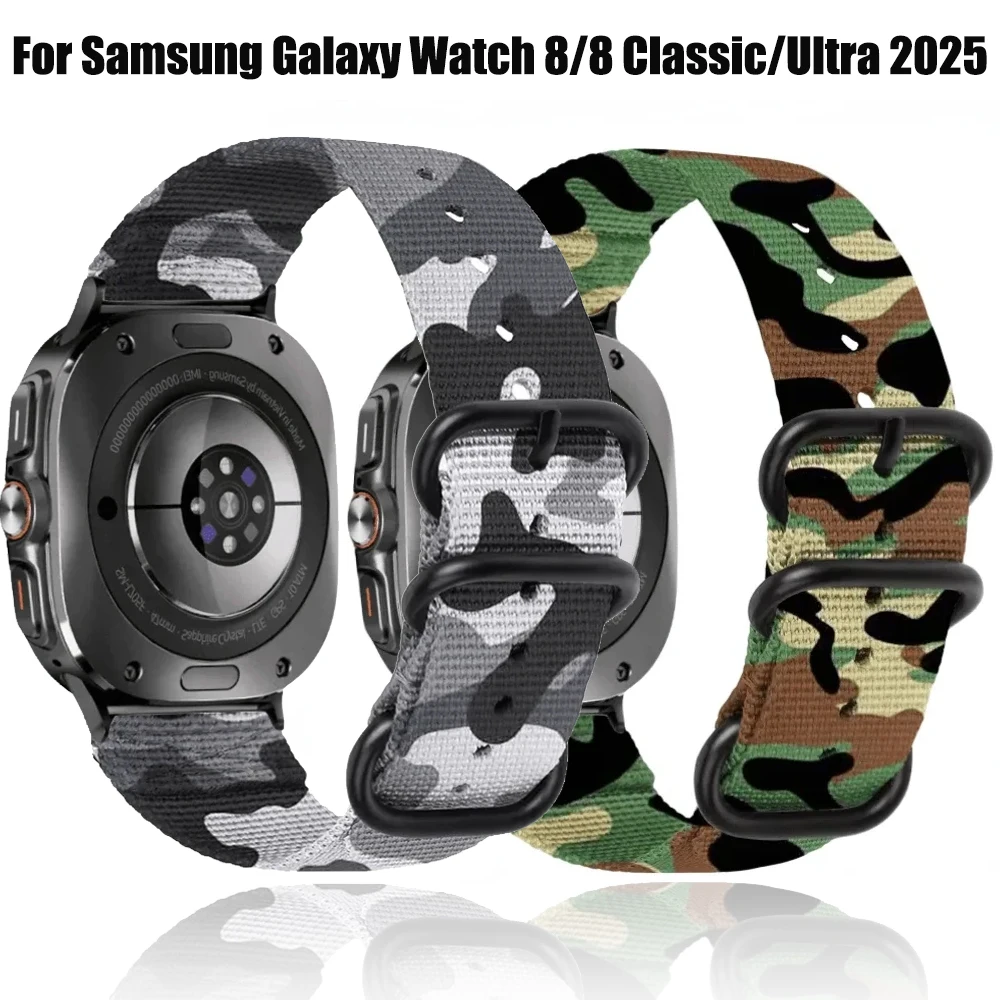 النايلون سوار لساعة سامسونج جالاكسي 8 44 مللي متر 40 مللي متر 8 الكلاسيكية 46 مللي متر سوار حزام الساعات لساعة جالاكسي الترا 2025 47 مللي متر معصمه #2