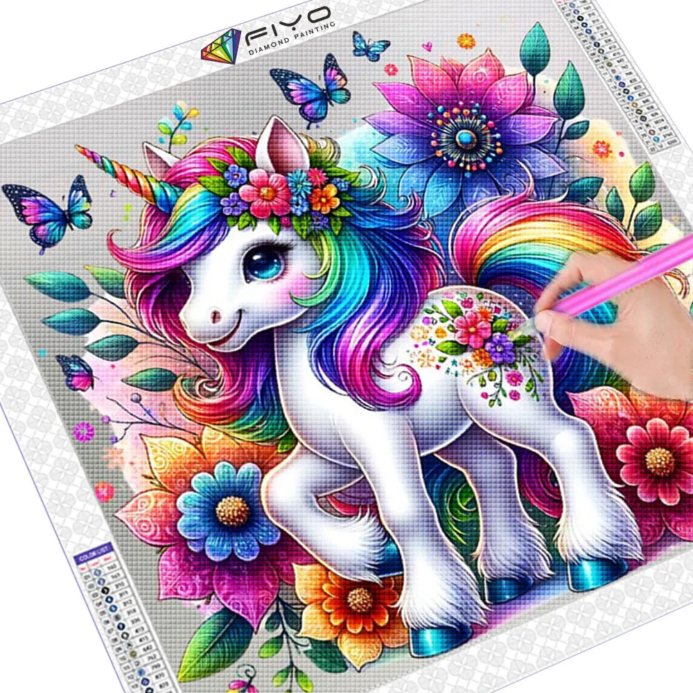 Diy Diamond Painting Diamond Painting Fille Diamond Painting Kits Enfant, 36 Pièces 5D Diamant Licorne Crème Glacée Jouet Fille 8 Ans Diamant Painting Enfant