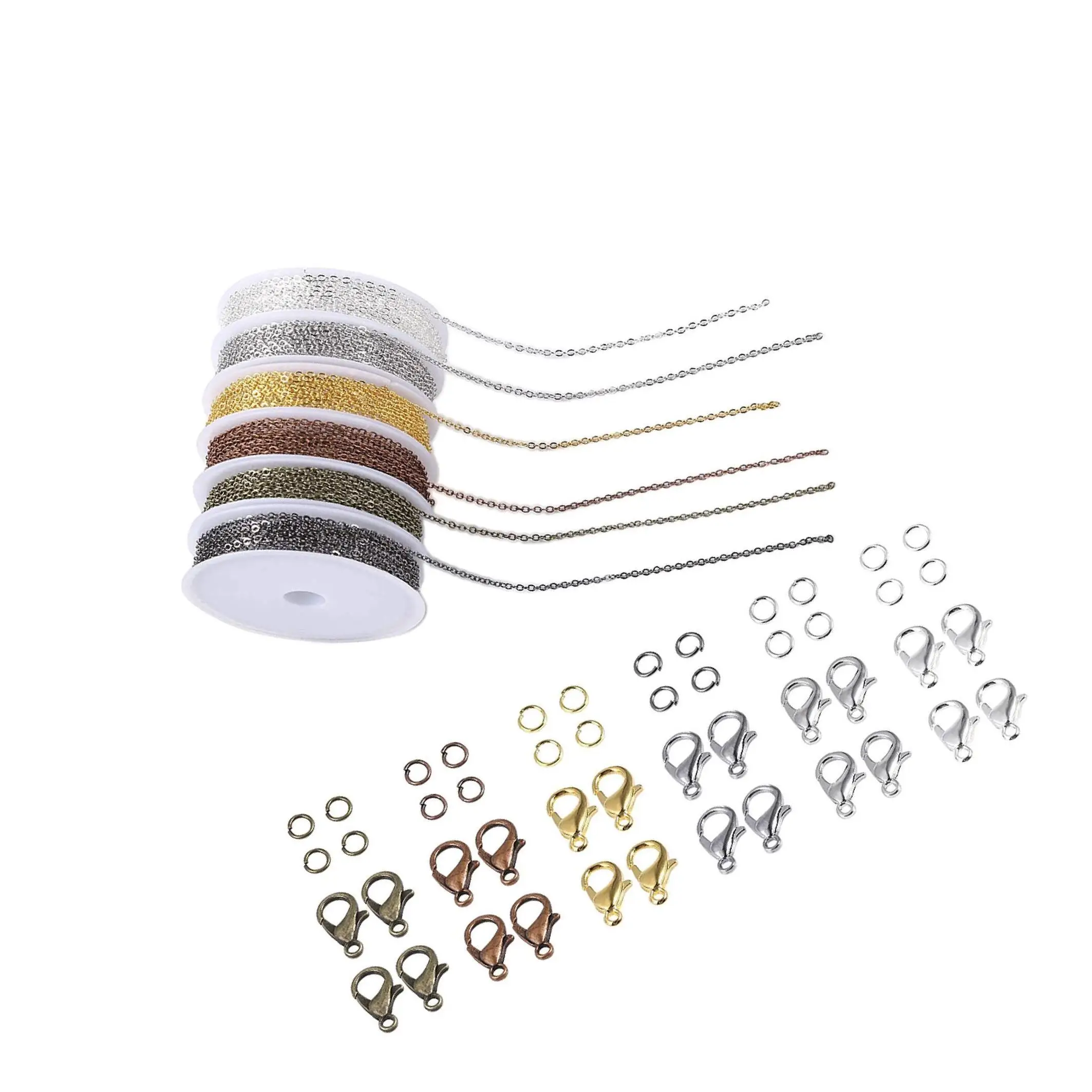 

Кольца-защелки и соединительные кольца для самостоятельного изготовления ожерелий и серег