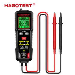 HABOTEST HT93 przenośny multimetr cyfrowy automatyczny zakres 600V pomiar napięcia AC/DC NCV Test ciągłości inteligentny Multitester