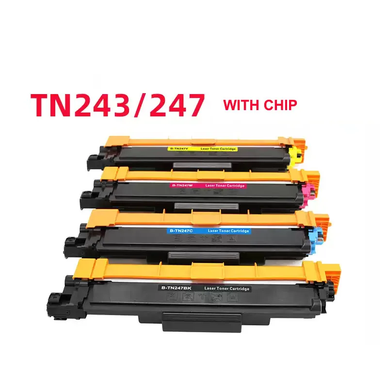 tn243 tn247 toner cartridges compatible for Brother HL-L3210CW HL-L3230CDW HL-L3270CDW printer with chip