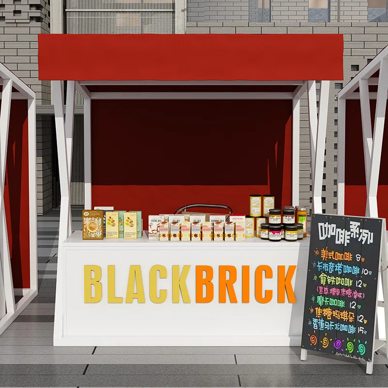 كشك المشاهير على الإنترنت، حديد مطاوع، متحرك، رف، السوق الليلي، كشك السوق #4