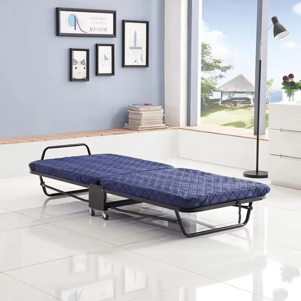 bed frame with wheels - noiseless metal bed frames for hotels, dormitories, hospitals for easy assembly and transportation