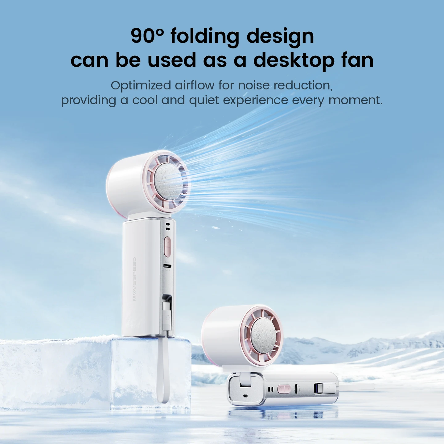 MOVESPEED P32 10000mAh Power Bank and Fan 2-in-1