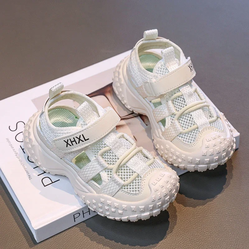 

Girls Mesh School Sandals Summer Fashion Children Chunky Sports Sandals Non-slip Causal Kids Breathable Running Shoes Hollow-out