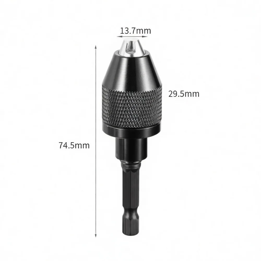 Keyless Drill Chuck Converter 3 Jaw Hex Shank Adapter For Yujian Electric Power Tools Replacement Bits Hardware Parts